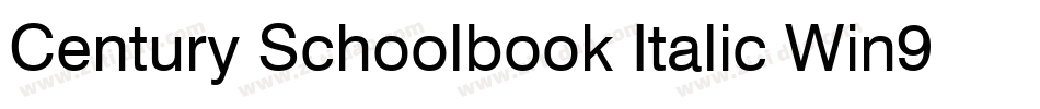 Century Schoolbook Italic Win95BT(1)字体转换